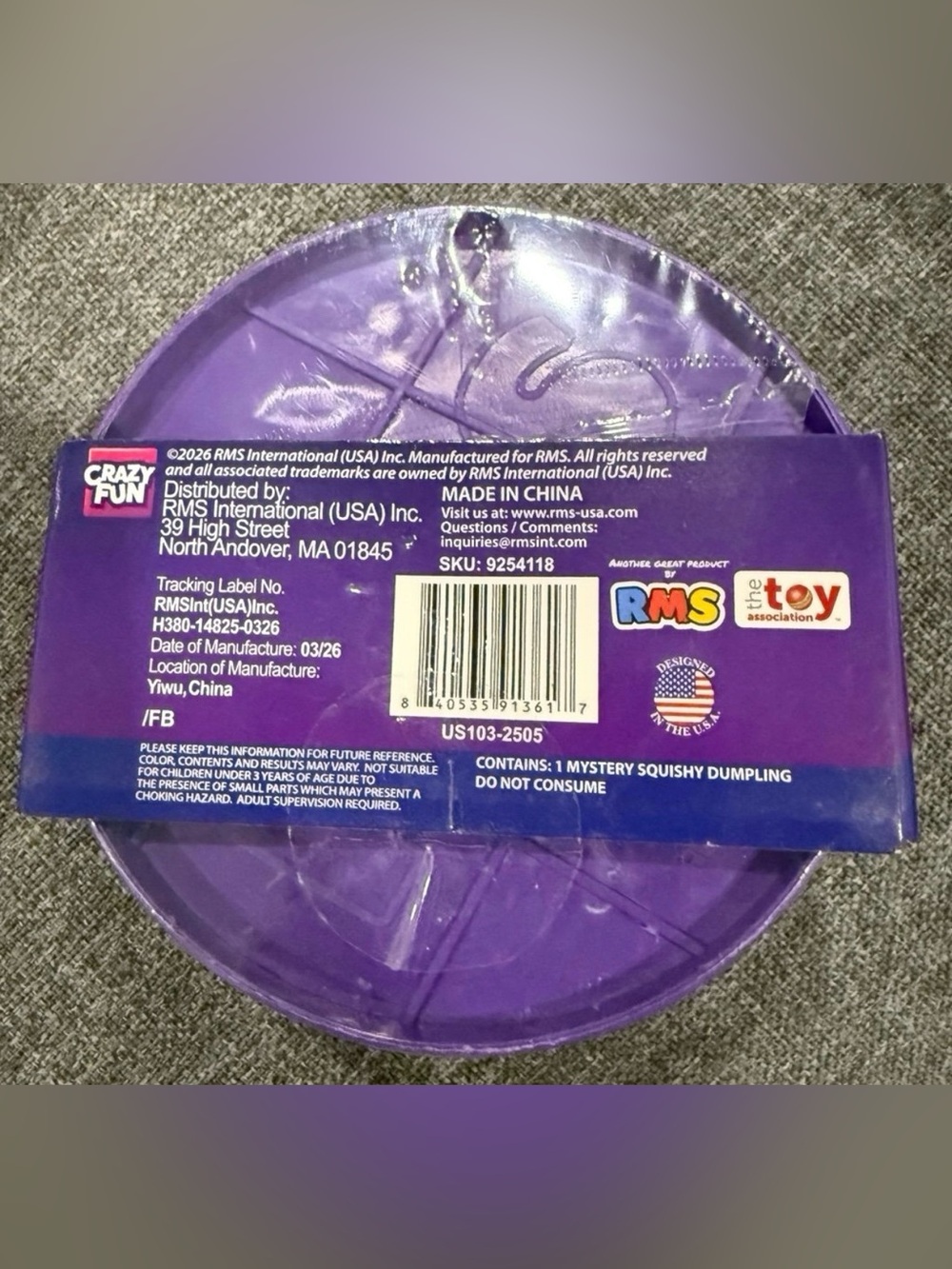 6 Count RMS Mystery Squishy Dumpling - Picture 2 of 3